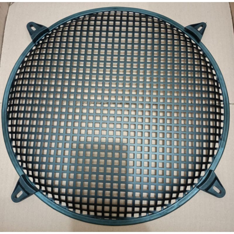 grill subwoofer 12 inch bahan besi ram speaker 12"