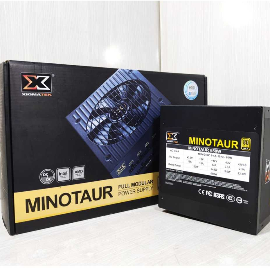 PROMO POWER SUPPLY XIGMATEK MINOTAUR 650W NEW BERGARANSI PANJANG