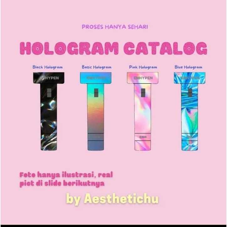 ENBONG Hologram Decal Skin Sticker Enhypen ( Sticker saja bukan Lightstick)