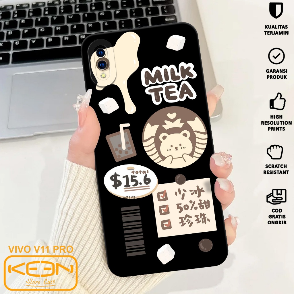 Case Hp Vivo V11 Pro - Casing Hp Vivo V11 Pro Motif Starbucks - Case Procamera - Softcase Hp Vivo V1