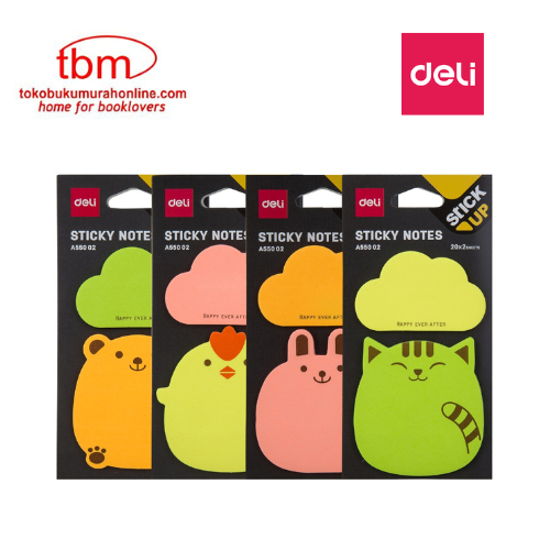 

Deli Memo Tempel Fancy Sticky Notes 76x76mm EA55002