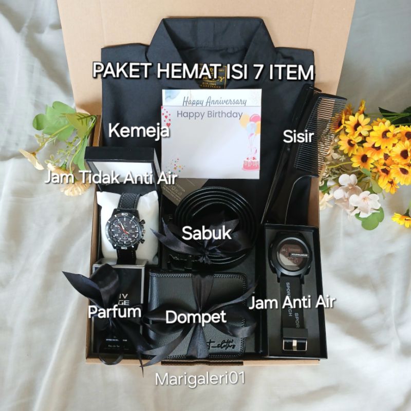 PAKET KADO LENGKAP/HAMPERS COWOK MURAH/KADO ULANG TAHUN COWOK/KADO ANNIVERSARY/GIFT BOX/KADO WISUDA/