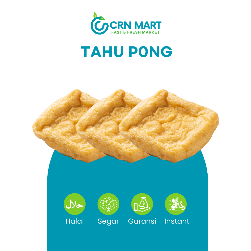 

CRN MART - Tahu Pong/Lauk-pauk Segar/Tahu Kosong Fresh 1 Paket Isi 6 Potong