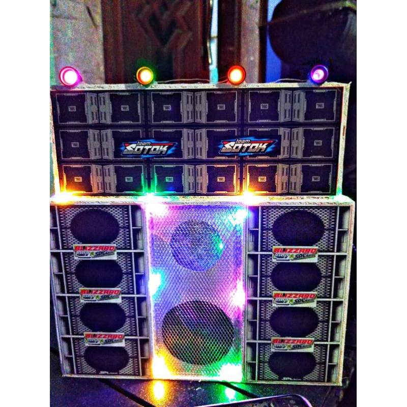 sound system miniatur fullset siap bunyi