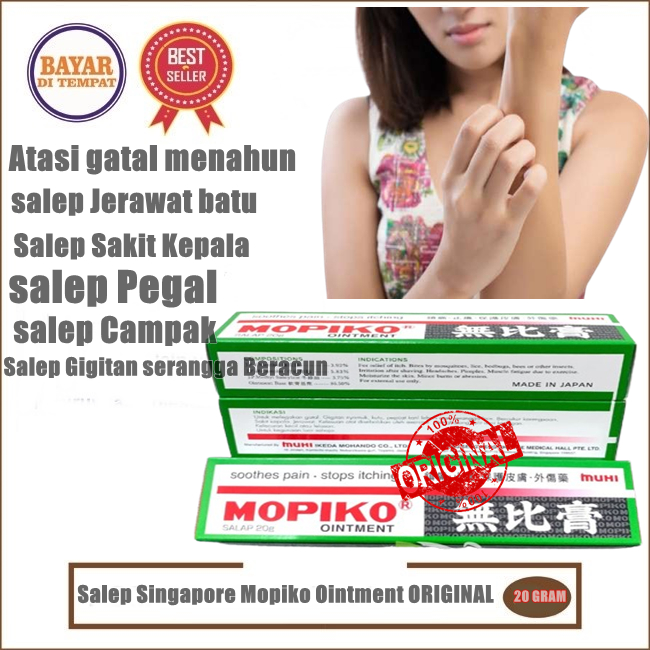 Salep Singapore Mopiko Ointment 20gr ORIGINAL Atasi SALEP gatal menahun salep Jerawat batu Salep Sak
