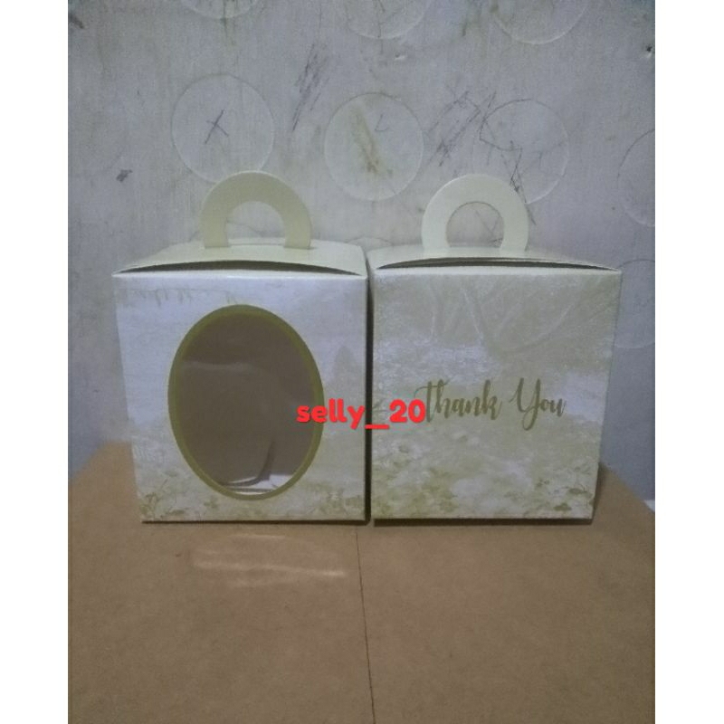 

Paper box souvenir gelas tedy bear model tenteng