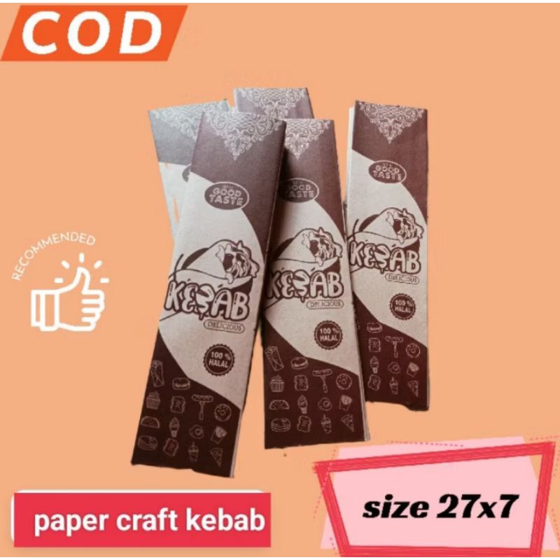 

@200pcs kertas kebab/kemasan kebab