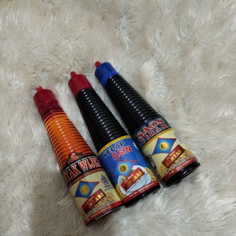 

paket 3a minyak wijen,saos tiram,kecap asin.isi 150ml