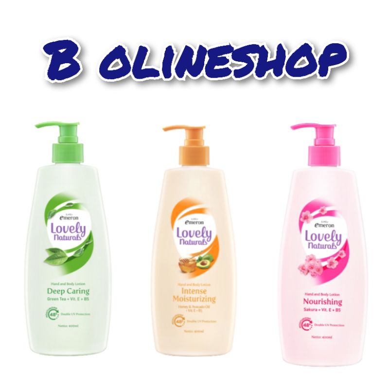 EMERON LOVELY NATURAL HANDBODY LOTION 400ML PUMP