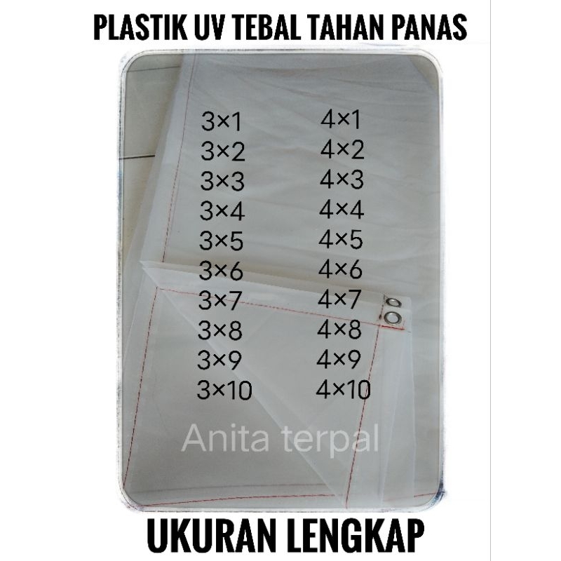PLASTIK UV TEBAL/PLASTIK BENING TRANSPARAN/PLASTIK UV TRANSPARAN