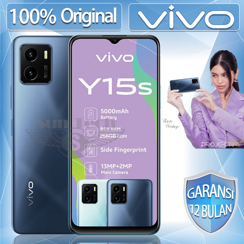 tokobueyo vivo y15s RAM 8/256GB kamera 16/48+2MP 6.51HD+ inci ORI Murah Baru segel Fullset Garansi 1