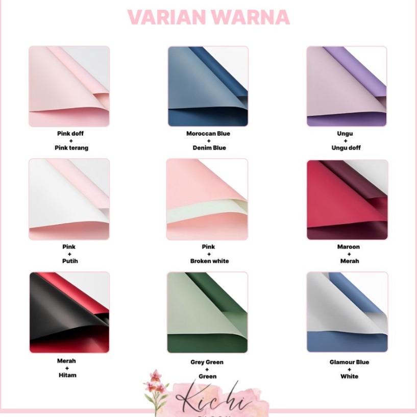 

Order Sekarang 1 PACK ISI 2 LEMBAR Kertas Bunga Buket List Gold Emas Cellophane Flower Wrapping Pack List Gold Cellophane Border Gold