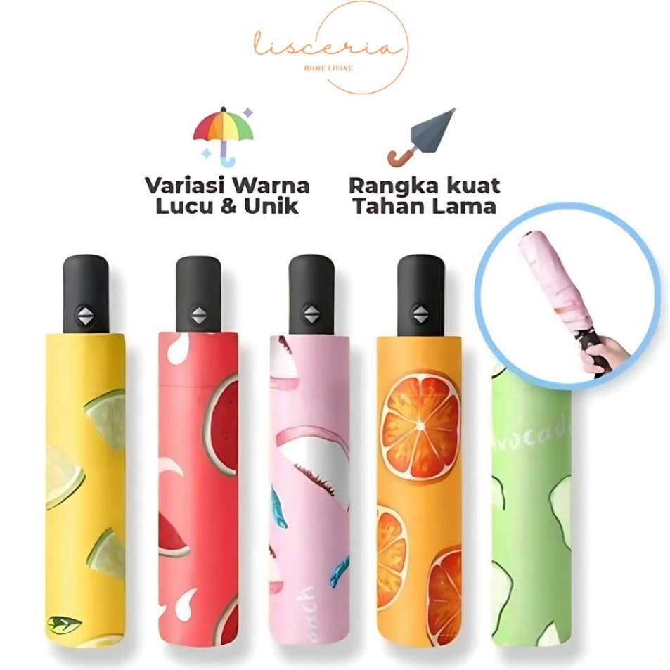 Baru Spesial   LSC  Payung Buah 3D Payung Lipat 3D