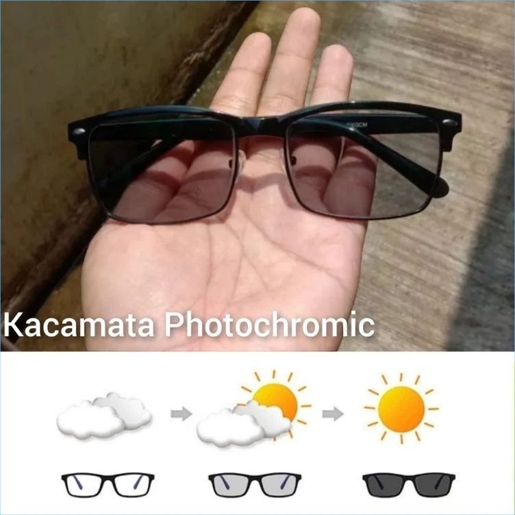 First Arrival  Kacamata Baca dan Jalan Lensa Plus Progresif Photocromic Standar Optik