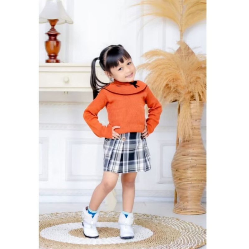 BAJU RAJUT ANAK PITA / BAJU RAJUT ANAK PEREMPUAN / BAJU RAJUT TANGAN PANJANG USIA 2- 4 TAHUN / ATASA