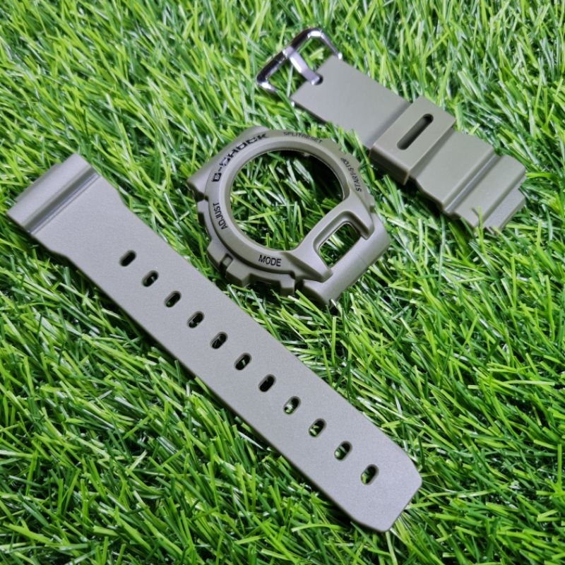 BNB BEZEL N STRAP GSHOCK G-SHOCK DW6900 DW-6900 DW6600 GREEN ARMY