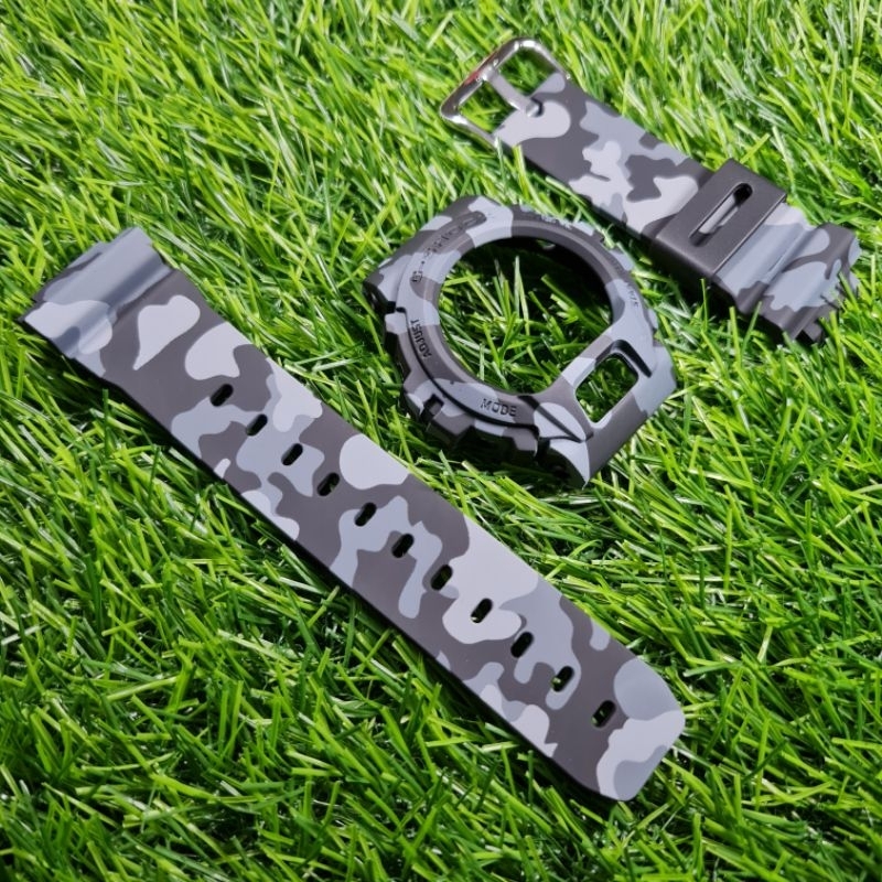BNB BEZEL N STRAP GSHOCK G-SHOCK DW6900 DW-6900 DW6600 GREY CAMO B
