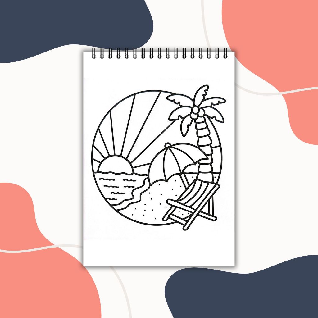 

tyvf Simple Art Coloring Book for adult and kids Buku mewarnai seri Bold And Easy