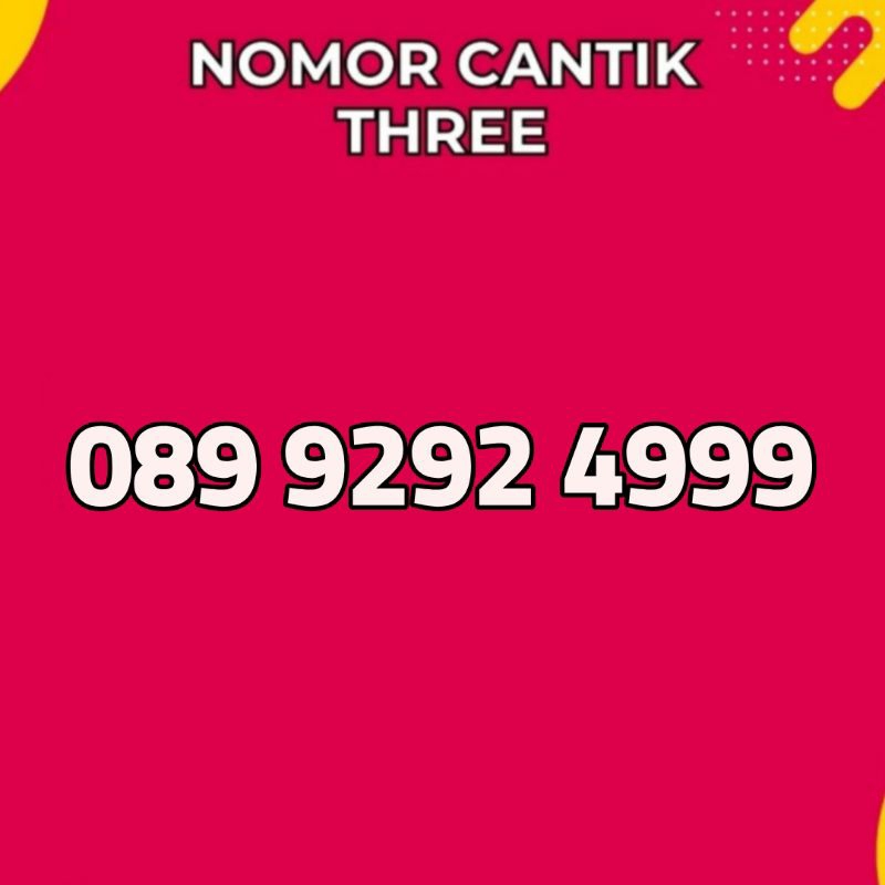 Nomor cantik 3 11 digit 999