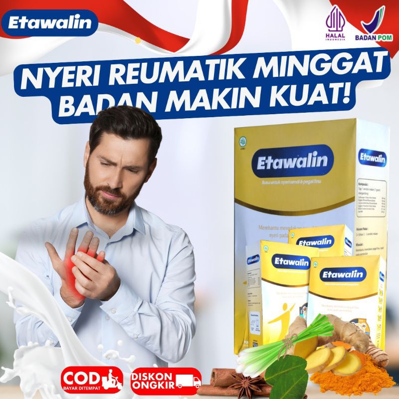 

ETAWALIN - Paket 5 Box Lebih Hemat Tepat dan Maksimal Untuk atasi Masalah Reumatik, Asam Urat, dan Masalah Tulang Sendi G