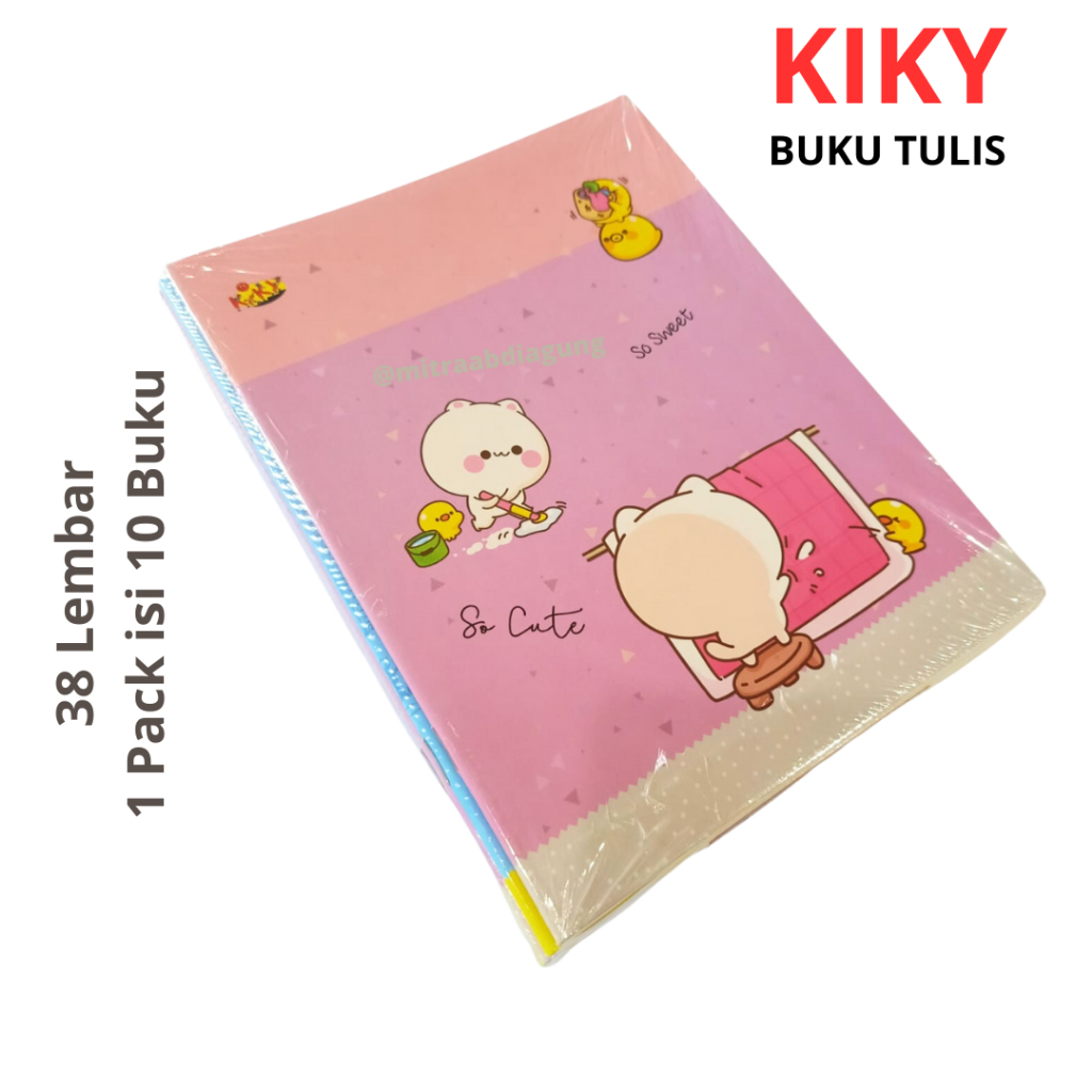 

Ay00! Buku Tulis Kiky 38 Lembar /Pack isi 10 pcs