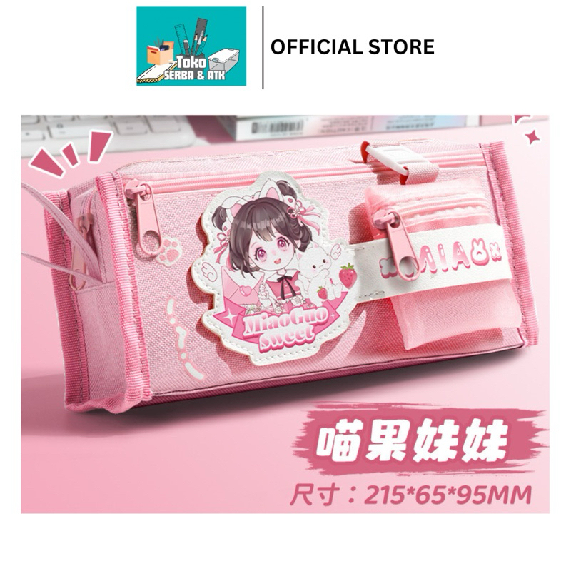 

TEMPAT PENSIL PINK PRINCESS GIRL OXFORD PENCIL CASE PINK