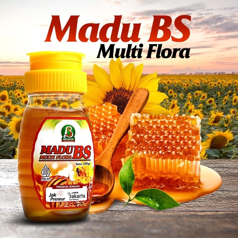 

Bin Sa'un Madu Multi Flora 150gr Original Halal Grosir Murah