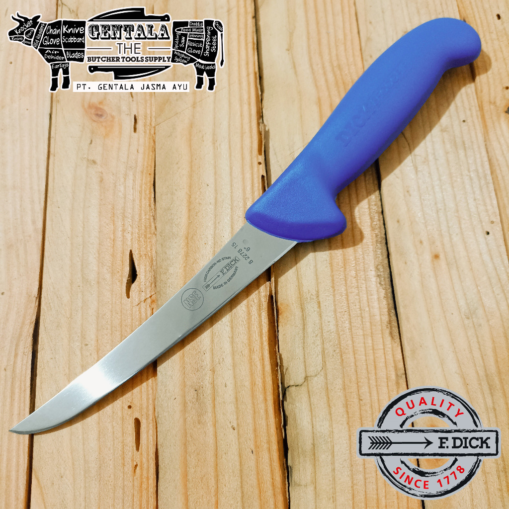 Pisau Boning 15cm F. Dick Curved Blade Scandinavian, Pisau Pemisah Daging