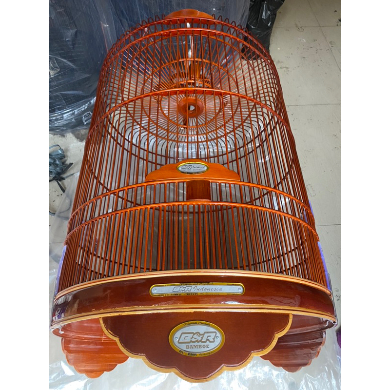 SANGKAR KANDANG MURAI BnR NATURAL REBORN BAMBOE LOGO TERBARU