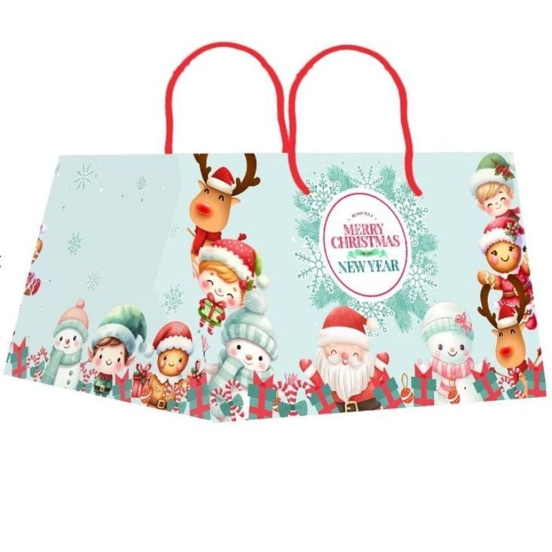 

Snow bag Paperbag christmas natal 25x21 cm