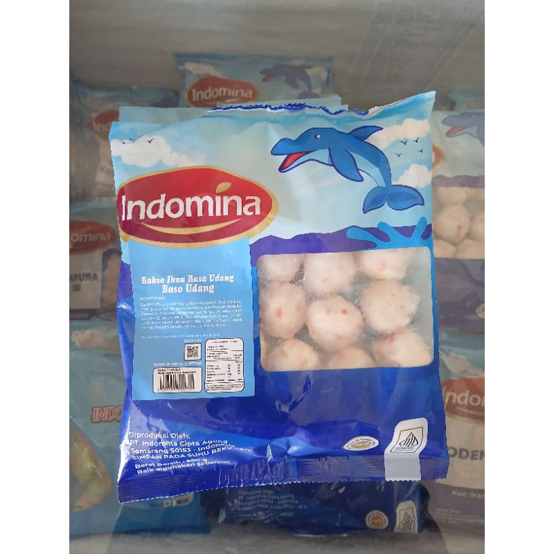 

indomina bakso ikan rasa udang - frozen food baso udang