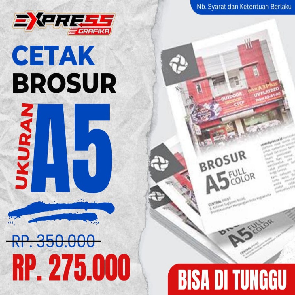 

BROSUR FLYER UKURAN A5 2 SISI