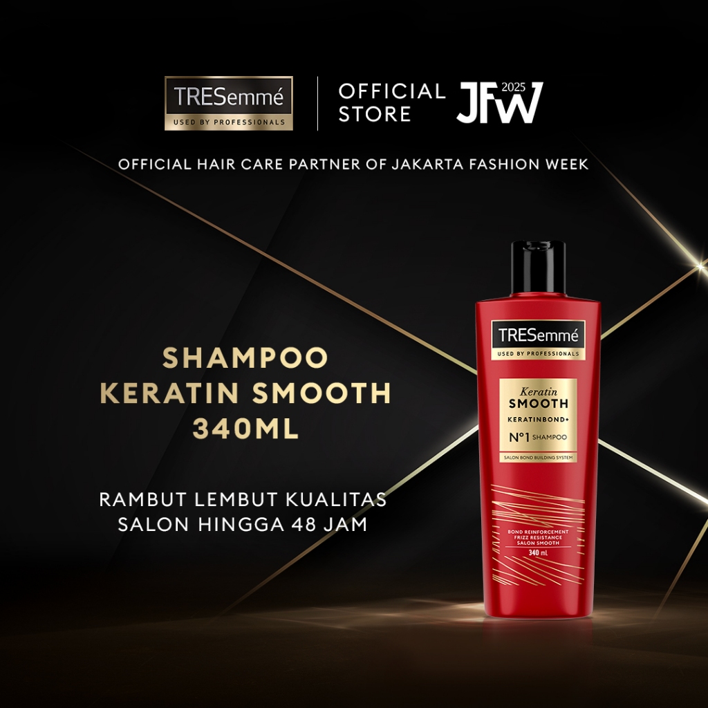TRESEMME Shampoo PERAWATAN RAMBUT Keratin Smooth Dengan Hydrolyzed Keratin Untuk Rambut Lembut Kuali