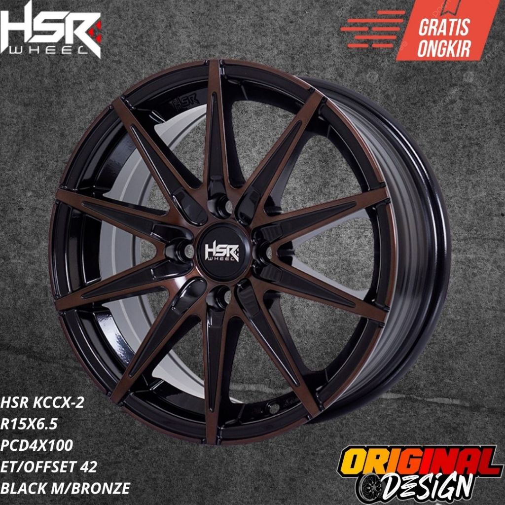 Velg mobil Ring 15 HSR KCCX-2 R15 Untuk MARCH , SIGRA , DATSUN , MOBILIO