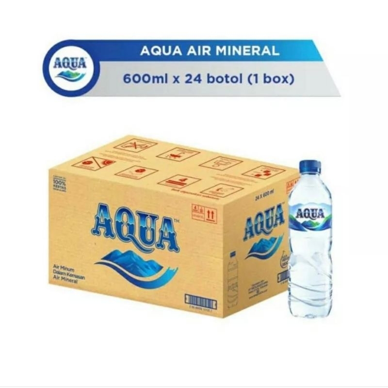 

Aqua Botol 600ML / 1 dus isi 24 botol