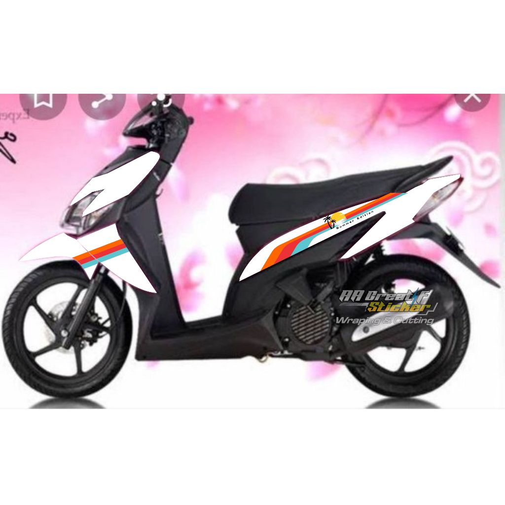 cutting sticker motor honda vario 110 tema sunset