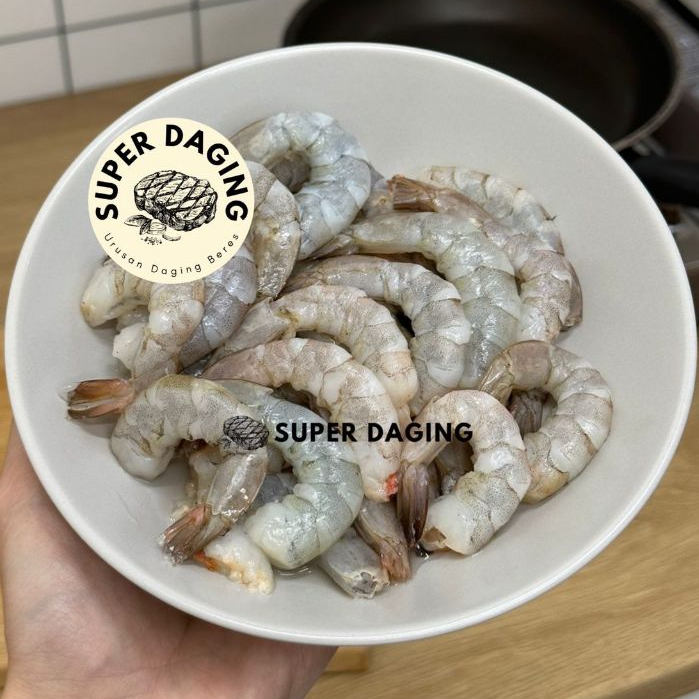

Udang Vaname Jumbo XL Kupas Frozen (isi 20-25pc) - Super Daging Palembang