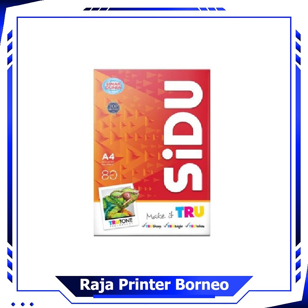 

Kertas HVS A4 Sinar Dunia 80 GSM Sidu 80 Gram Print Foto Copy