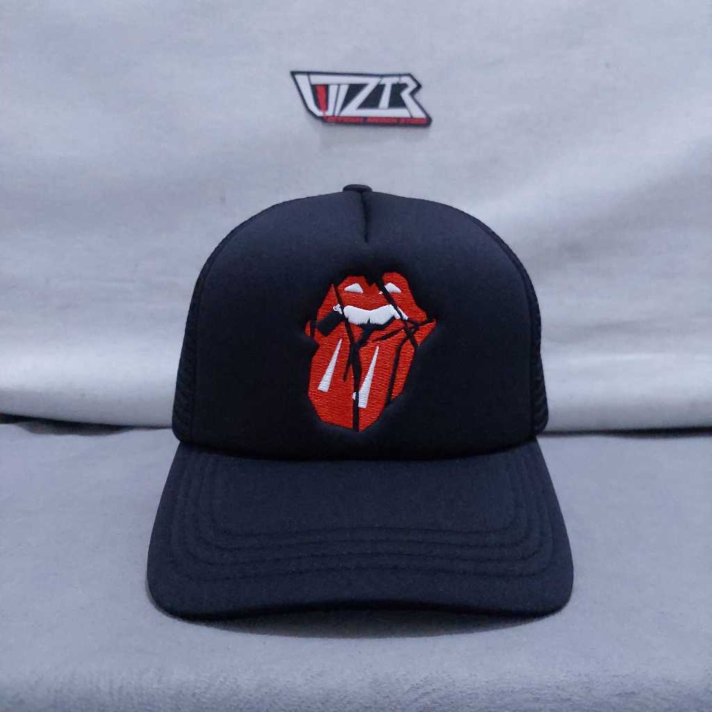 Topi/Trucker Cap Official ROLLING STONES - HACKNEY DIAMONDS SHARDS LOGO