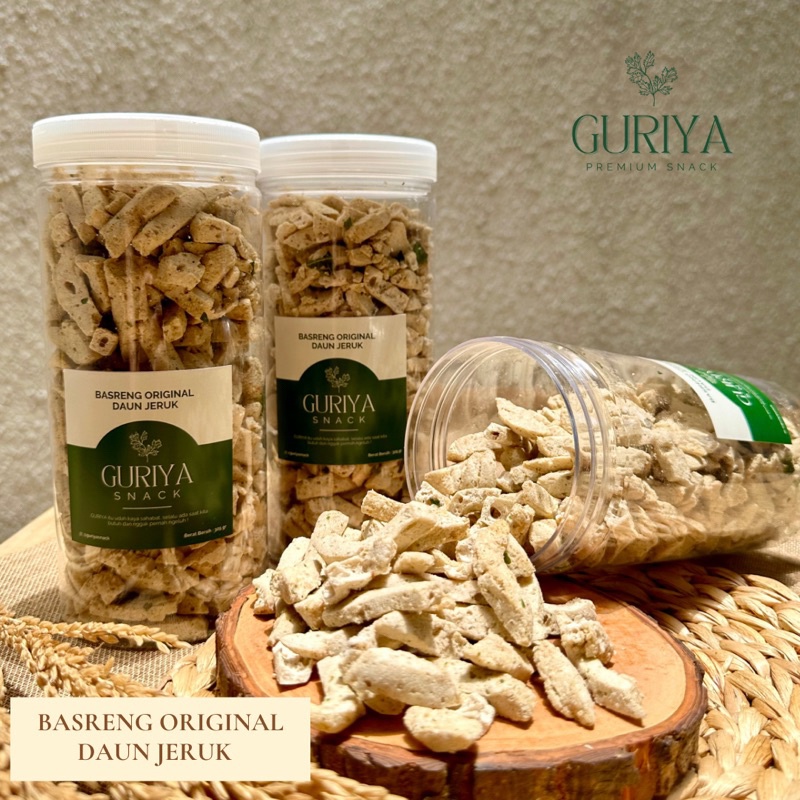 

BASRENG ORIGINAL DAUN JERUK CEMILAN GURIYA SNACK 320GR