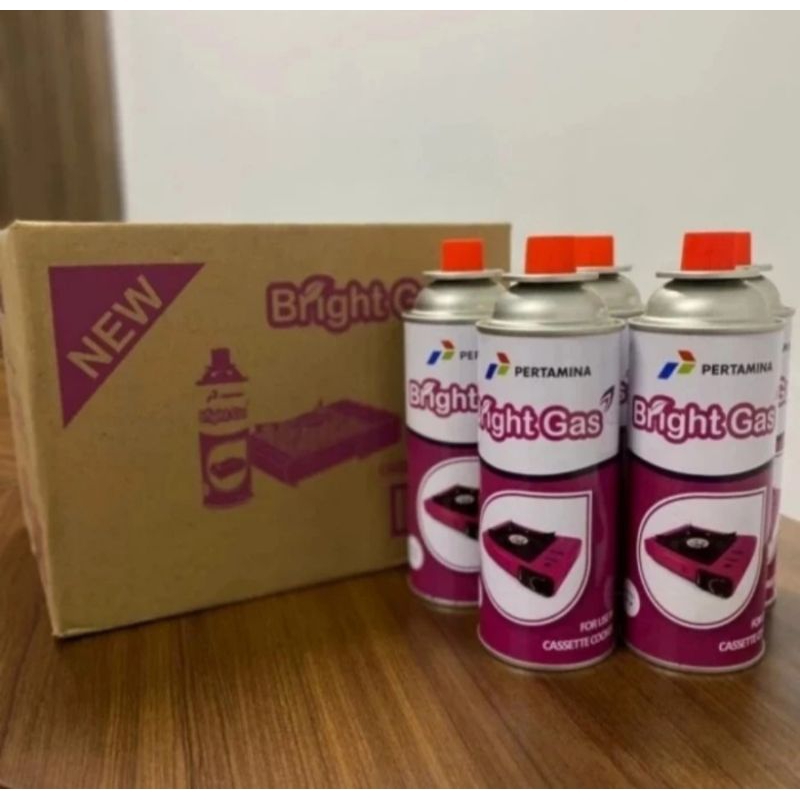 Gas Kaleng protable Bright Gas Ori 220 gram