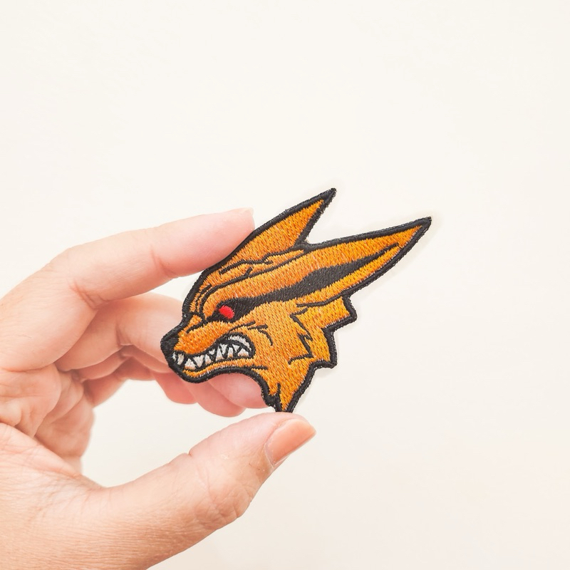PATCH BORDIR ANIME CHARACTER / BADGE BORDIR KURAMA NINETAILED BEAST / ANIME COMIC IRON & SEW PATCH