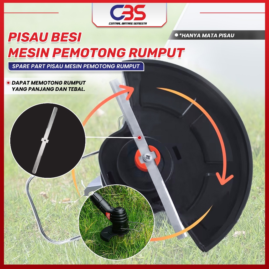 Pisau Besi Untuk Mesin Potong Rumput Satuan Pisau Mesin Pemotong Rumput Mata Pisau Potong Rumput Bes