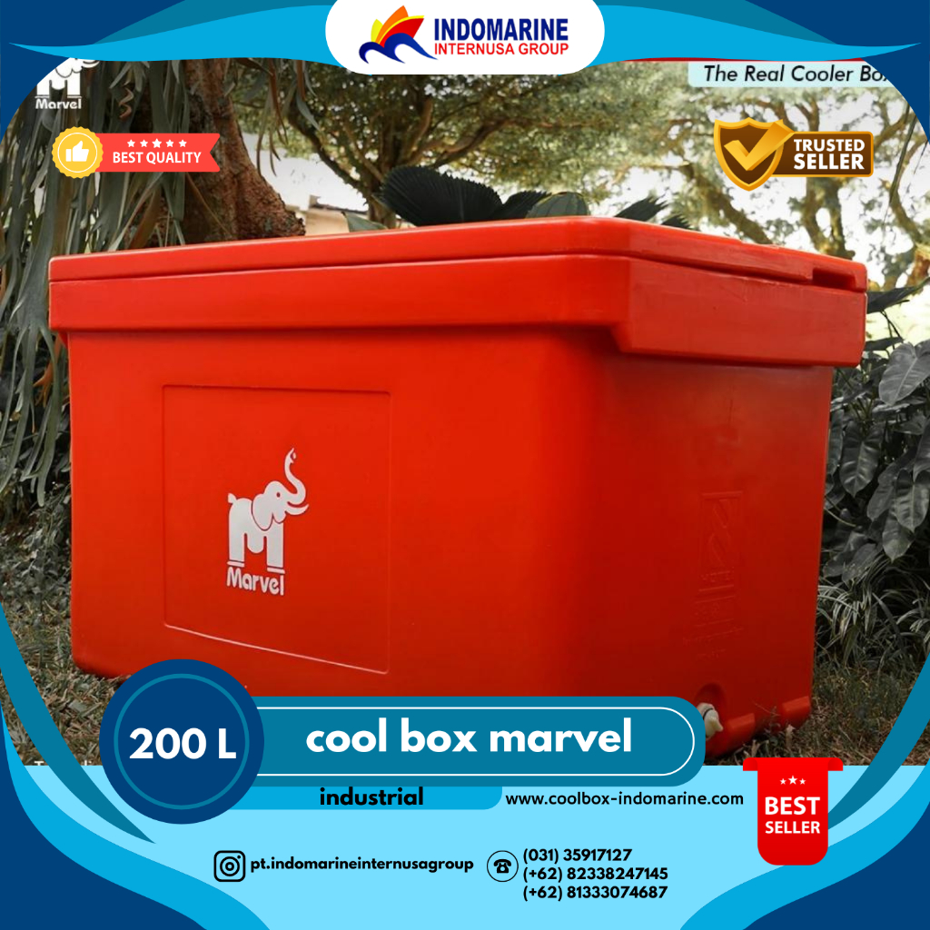 Marvel Cooler 200 Ltr Industrial Mark (CoolBox - IceBox - Es box - Kotak Pendingin)