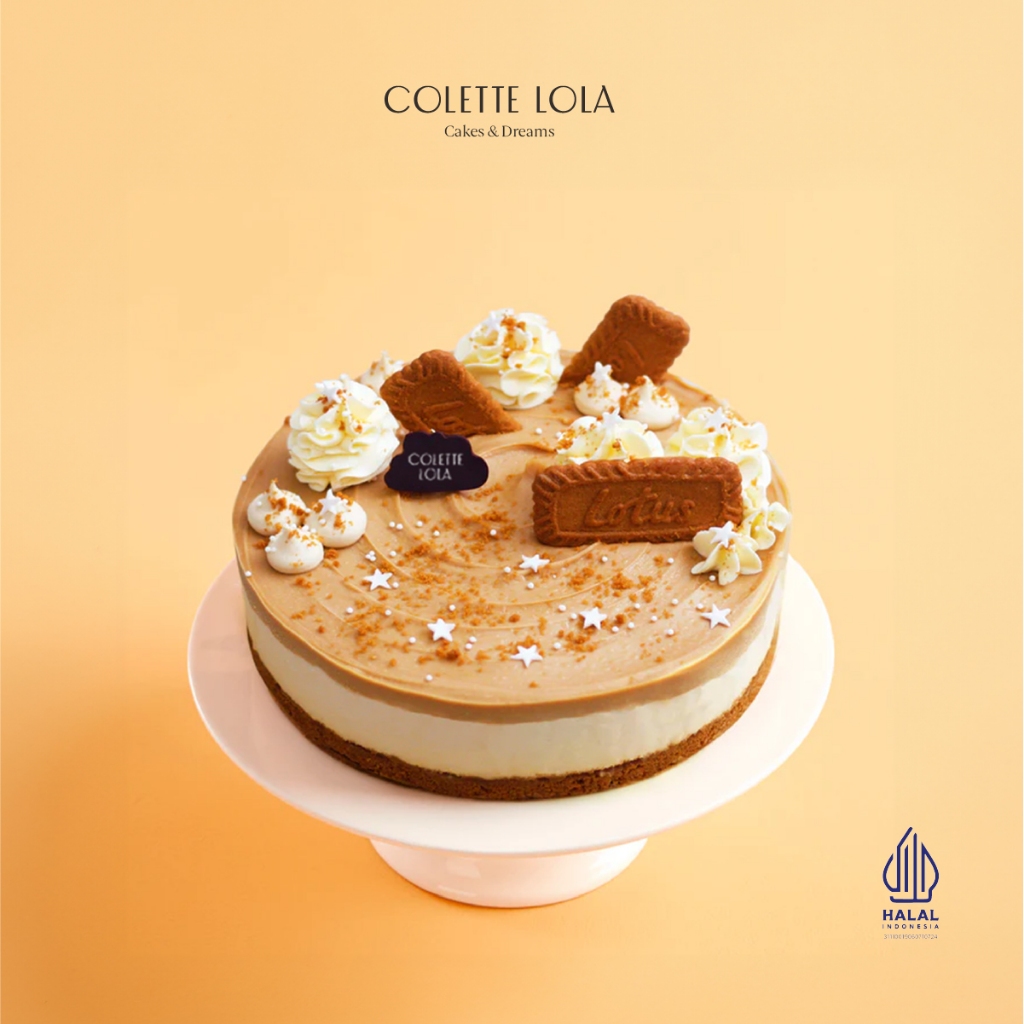 

Kue / Cake Colette Lola Say Cheese! Lotus Biscoff - Round 20cm