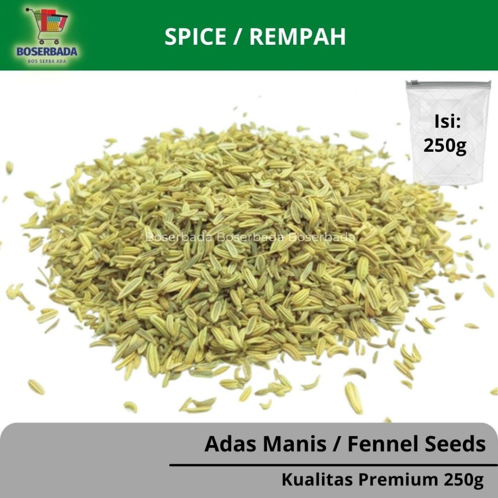 

250 gr | Adas Manis / Fennel Seeds I Premium