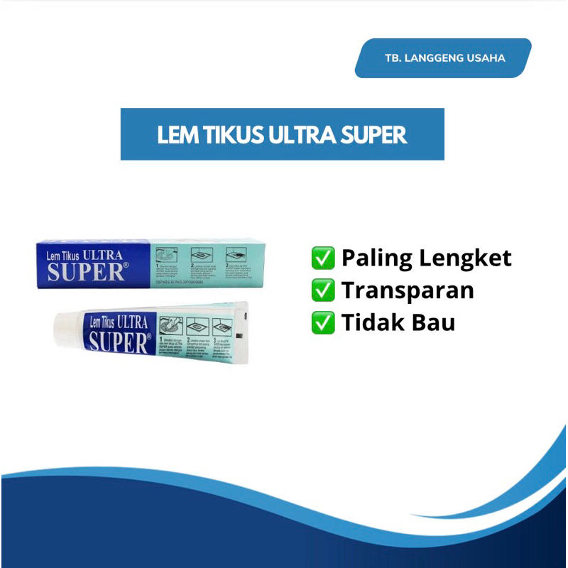 LU ULTRA SUPER GLUE LEM TIKUS SUPER LENGKET AMPUH JUMBO BESAR