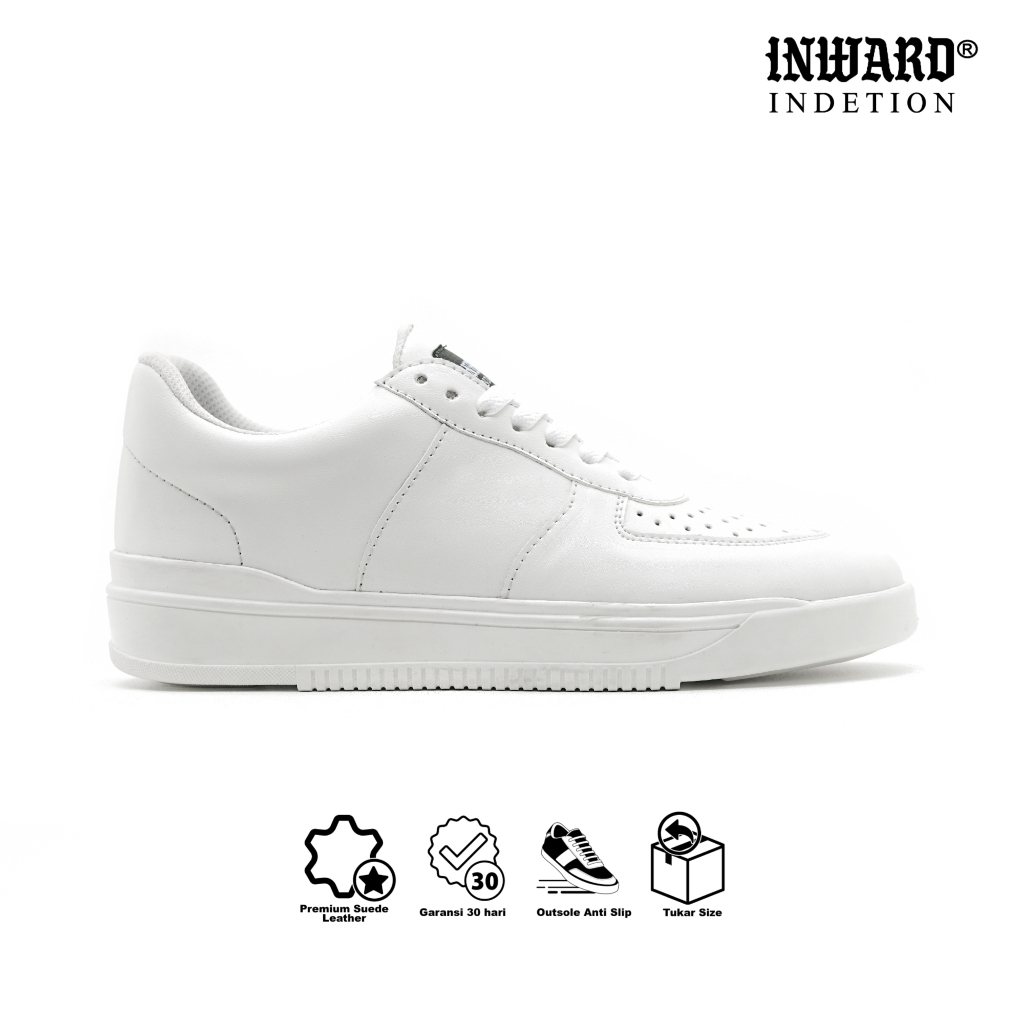 Indetion inward x Ravclaw - Kale white Sepatu Pria Sneakers kuliah sekolah premium