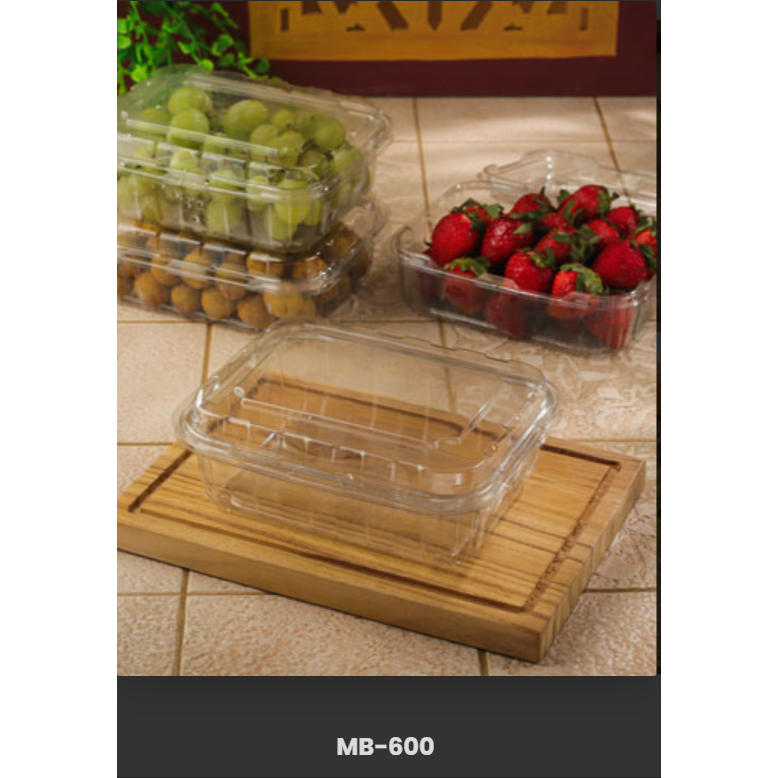 [isi 25 pcs] Mika Buah Strawberry, Anggur 500 gr/Mika Sayur   | MB600