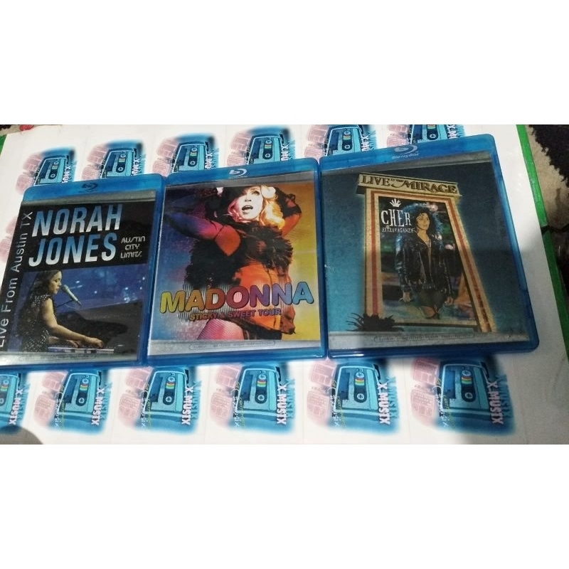 kaset dvd bluray madonna, cher, norah jones sepaket
